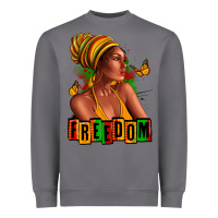 Storm Juneteenth freedom afro woman Heavyweight Sweatshirt - RanaPortraitStore
