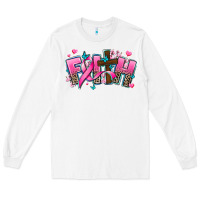 White cancer faith cross Long Sleeve Tee - AdoDesignShop