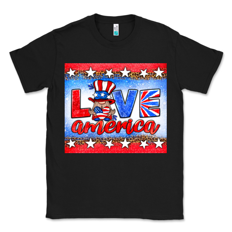 Love America Gnome Classic Tee by HRA Design Shop | Teevron