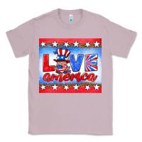 Lilac love america gnome Classic Tee - HRA Design Shop