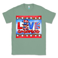 Sage love america gnome Classic Tee - HRA Design Shop