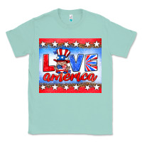 Seafoam love america gnome Classic Tee - HRA Design Shop