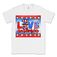 White love america gnome Classic Tee - HRA Design Shop