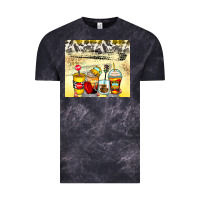 Cloud Black bus driver coffee cups Vintage Tee - Zillion Design Studio