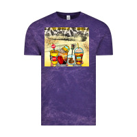 Cloud Purple bus driver coffee cups Vintage Tee - Zillion Design Studio