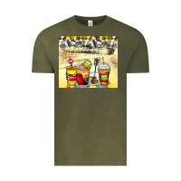 Vintage Olive bus driver coffee cups Vintage Tee - Zillion Design Studio