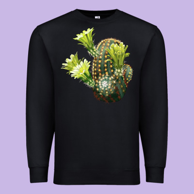 Nylon Hedgehog Cactus Premium Sweatshirt Designed By Lillyallendesigns