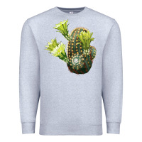 Heather Grey nylon hedgehog cactus Premium Sweatshirt - LillyAllenDesigns