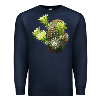 Navy nylon hedgehog cactus Premium Sweatshirt - LillyAllenDesigns