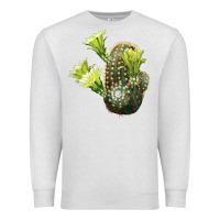 Oatmeal Heather nylon hedgehog cactus Premium Sweatshirt - LillyAllenDesigns