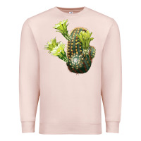 Pale Pink nylon hedgehog cactus Premium Sweatshirt - LillyAllenDesigns