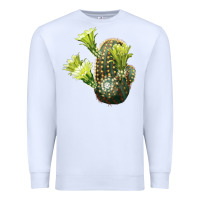 White nylon hedgehog cactus Premium Sweatshirt - LillyAllenDesigns