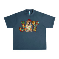 Midnight Navy bulldog christmas joy Urban Heavy Tee - RanaPortraitStore