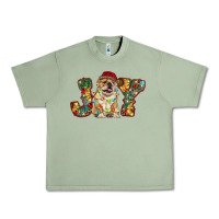 Oil Green bulldog christmas joy Urban Heavy Tee - RanaPortraitStore