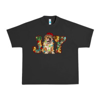 Pigment Black bulldog christmas joy Urban Heavy Tee - RanaPortraitStore