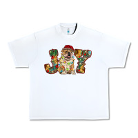 White bulldog christmas joy Urban Heavy Tee - RanaPortraitStore