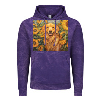 Cloud Purple golden retriever Vintage Hoodie - Unal Design