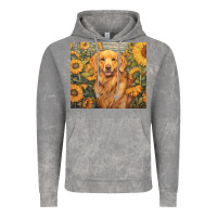 Cloud Rock golden retriever Vintage Hoodie - Unal Design