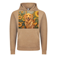Vintage Coffee golden retriever Vintage Hoodie - Unal Design
