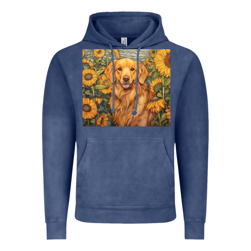Golden Retriever Vintage Hoodie by Unal Design | Teevron