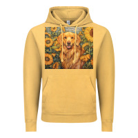 Vintage Mustard golden retriever Vintage Hoodie - Unal Design