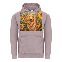 Vintage Zinc golden retriever Vintage Hoodie - Unal Design