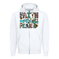 White faith over fear Zipper Hoodie - JahusDesignShop