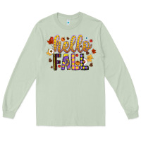 Matcha hello fall Long Sleeve Tee - CowhideDigitalArt