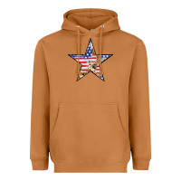 Meerkat American Flag Star Heavyweight Hoodie - LillyAllenDesigns