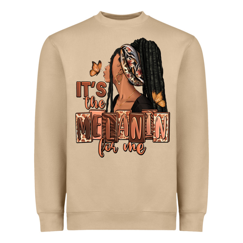 It's The Melanin For Me Heavyweight Sweatshirt by RanaPortraitStore | Teevron