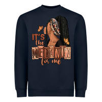 Navy It's the melanin for me Heavyweight Sweatshirt - RanaPortraitStore