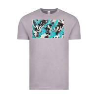 Vintage Zinc cowhide glitter  cup Vintage Tee - BarkalooDesign
