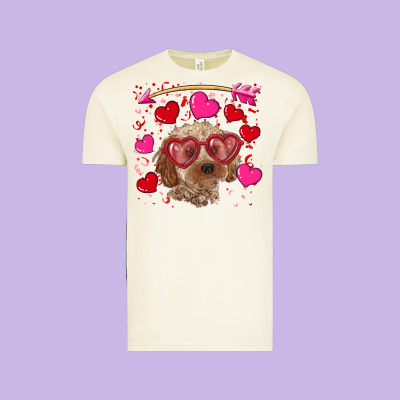 Vintage Tee valentine's day cockapoo