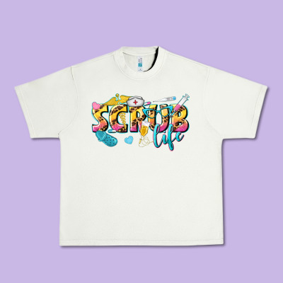 Scrub Life Urban Heavy Tee Designed By Texasbilliewilder