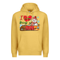 Antique Gold i love being a gigi Premium Hoodie - MaliasSmallBusiness