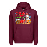 Burgundy i love being a gigi Premium Hoodie - MaliasSmallBusiness
