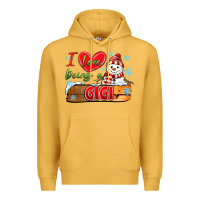 Mustard i love being a gigi Premium Hoodie - MaliasSmallBusiness