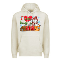 Oatmeal Heather i love being a gigi Premium Hoodie - MaliasSmallBusiness