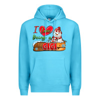 Ocean Blue i love being a gigi Premium Hoodie - MaliasSmallBusiness