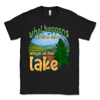 Black what happens at the lake stays at the lake Classic Tee - HRA Design Shop