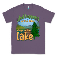 Lavender what happens at the lake stays at the lake Classic Tee - HRA Design Shop