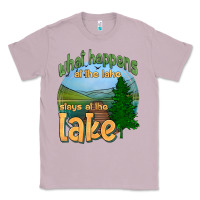 Lilac what happens at the lake stays at the lake Classic Tee - HRA Design Shop