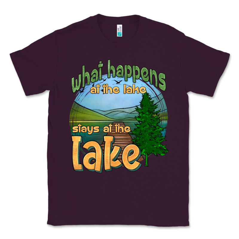 What Happens At The Lake Stays At The Lake Classic Tee by HRA Design Shop | Teevron