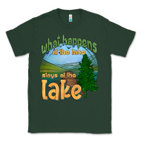 Sports Green what happens at the lake stays at the lake Classic Tee - HRA Design Shop