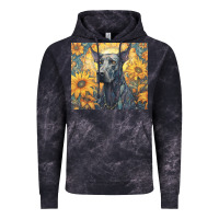 Cloud Black great dane Vintage Hoodie - Unal Design