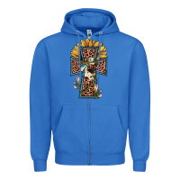 True Royal leopard cross  sunflower Zipper Hoodie - JahusDesignShop