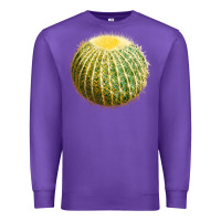 Purple golden barrel cactus Premium Sweatshirt - LillyAllenDesigns