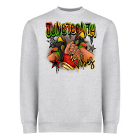 Heather Grey Juneteenth vibes black girl sneakers Heavyweight Sweatshirt - RanaPortraitStore