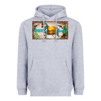 Heather Grey western howdy cowboy horse sunset weapon cactus leopard  license plate Heavyweight Hoodie - BarkalooDesign