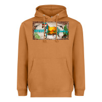 Meerkat western howdy cowboy horse sunset weapon cactus leopard  license plate Heavyweight Hoodie - BarkalooDesign